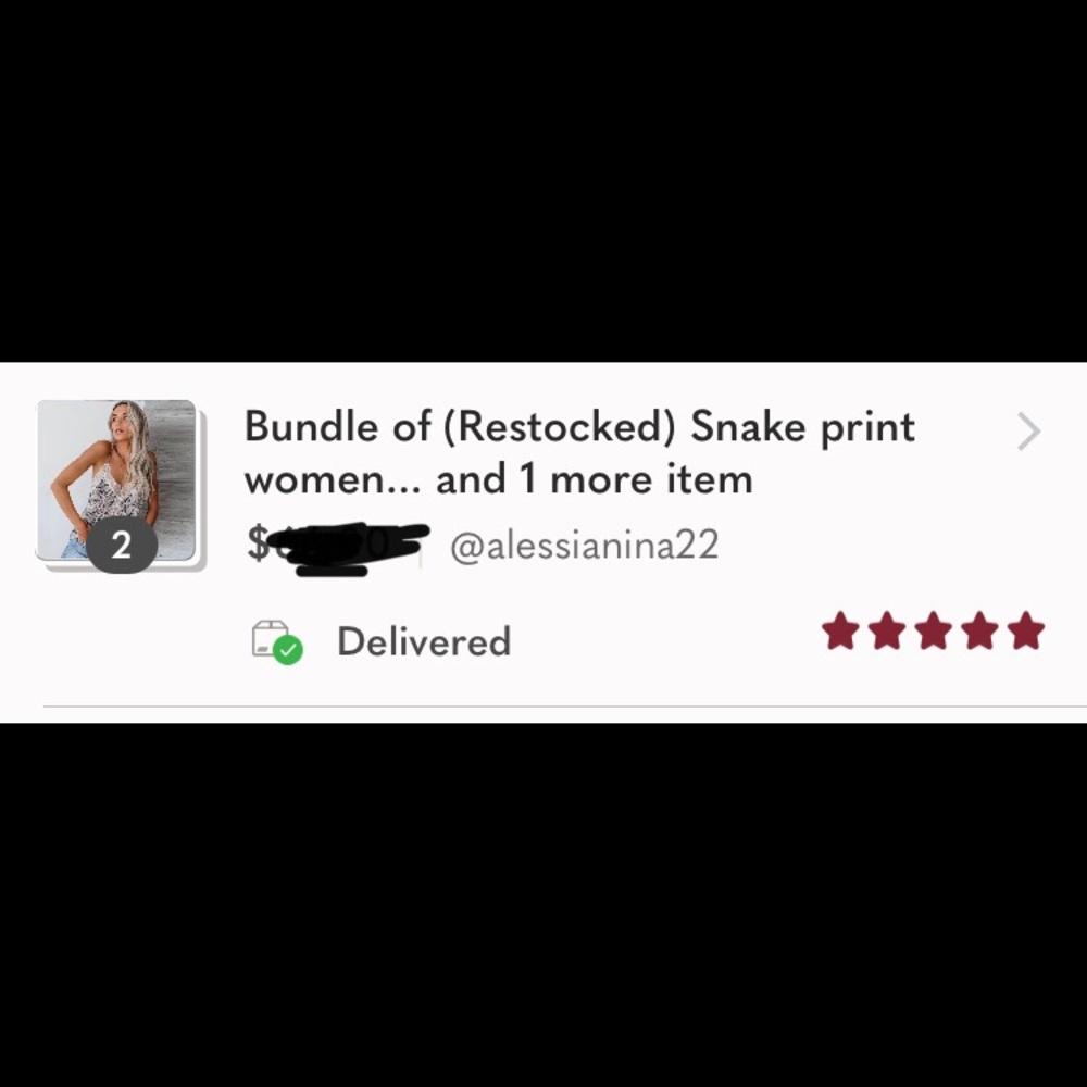 (Last 1) Snake print women’s lace cami top - Picture 9 of 11